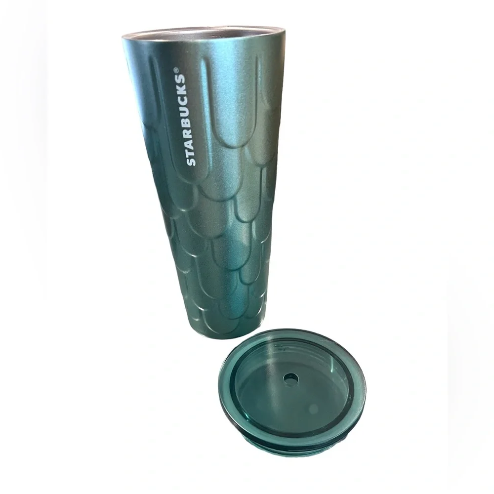 Starbucks Siren Mermaid Scale Green Stainless 24 oz Cup